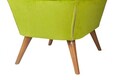 Taburet, Zeon, 558ZEN1327, Lemn, Verde alune