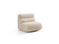 Modul canapea 1 loc fara cotiere, Neo, Micadoni Home, 85x100x83 cm, tesatura Chenille, bej deschis