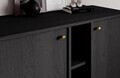 Comoda ADRK, Tili 2D 3P, 100.2x40.8x95 cm, PAL laminat, negru