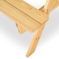 Set masa pliabila + 2 banchete, Kids Picnic, 75 x 85.5 x 53 cm, natural