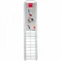 Etajera pentru organizare pantofi Metaltex, 64x23x104 cm, metal/invelis plastic, alb