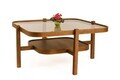 Masuta de cafea, Hanah Home, Olimpus 90, 90x48x90 cm, LEMN MASIV DE FAG, Maro