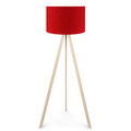 Lampadar, Insignio, 780SGN2463, 70% MDF/30% tesatura PVC, Roșu / Crem