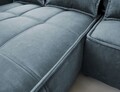 Coltar extensibil stanga 4 locuri ELTAP, LT-40TOS, Campo, 265x196x88 cm, lemn/poliester, albastru