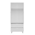 Dulap pentru haine, Inarch, Valencia, 72x176x47 cm, PAL, Alb