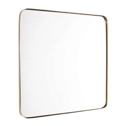 Oglinda decorativa Adhira, Bizzotto, 60 x 60 cm, otel, auriu