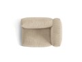 Modul dreapta pentru canapea, 1 loc, Martina-120, Micadoni Home, 121x106x75 cm, catifea, bej deschis