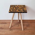 Masuta, Leona, Shp149, 35x42x35 cm, Portocaliu/Negru