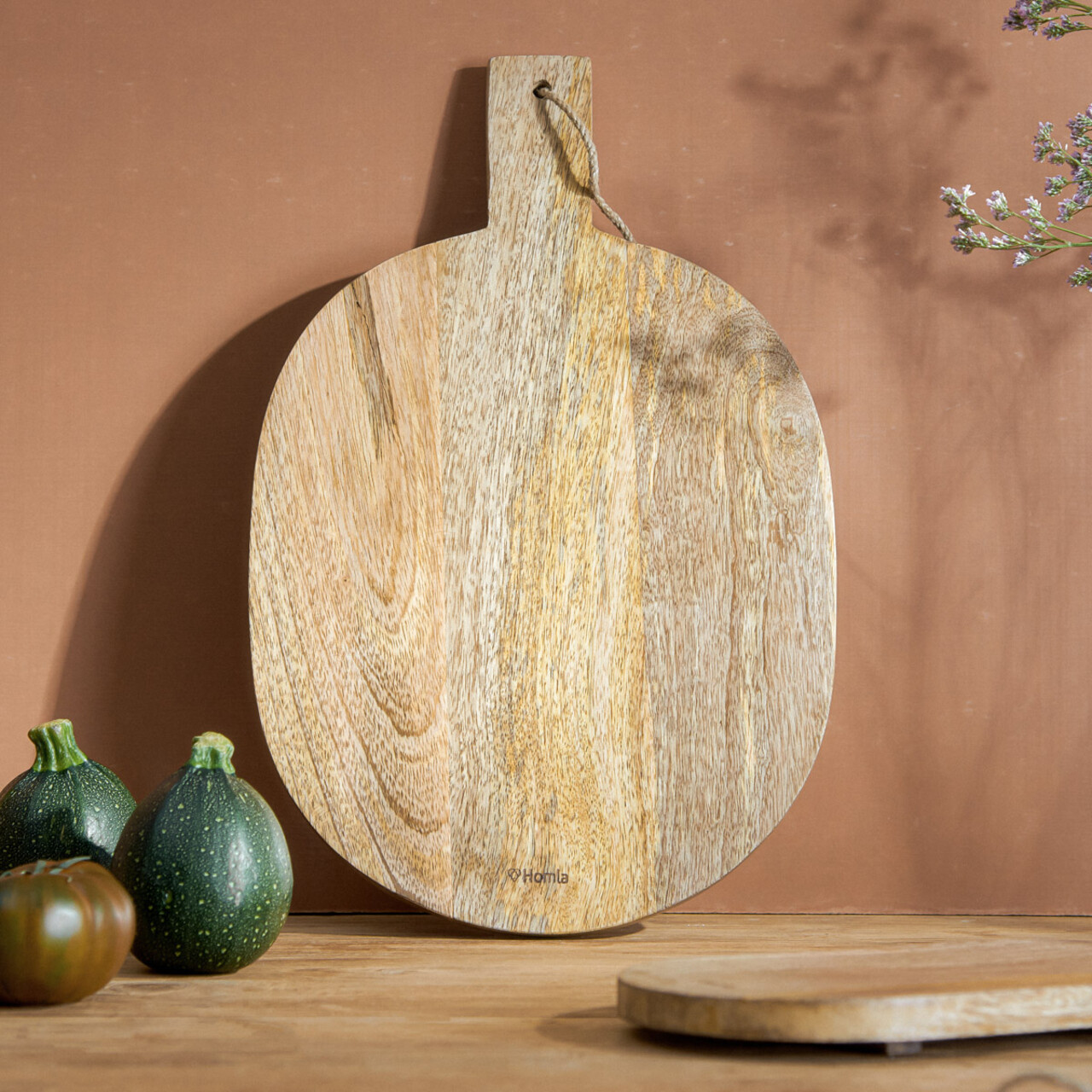 Tocator Soser Mango, Homla, 42x27 cm, lemn, natur