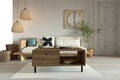 Masuta de cafea, Puqa Design, Nando, 100x43x60 cm, PAL, Maro