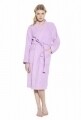 Halat de baie dama, 100% bumbac, Hobby, Smar Liliac