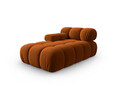 Sezlong living stanga 1 loc, Bellis-51, Micadoni Home, 155x94x70 cm, catifea, teracota