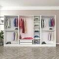 Dulap pentru haine, Hanah Home, Nisa, 315x210x52 cm, Alb