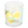 Set 3 pahare, Fresh Summer, 220 ml, sticla, transparent/multicolor