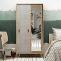 Dulap pentru haine, Mod Design, Rana, 100x190x60 cm, Stejar
