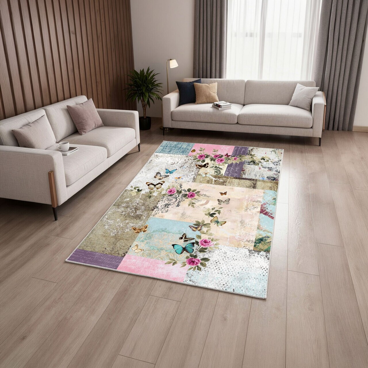 Covor, Hmnt558, 80x300 cm, Poliester, Multicolor