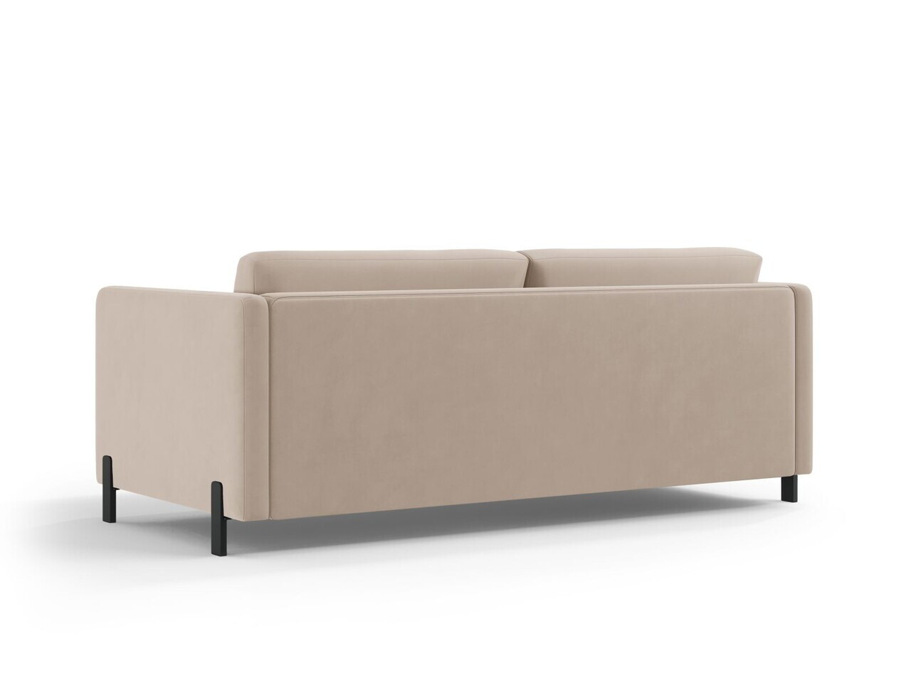 Canapea extensibila 2 locuri, Gloria, Micadoni Home, 186x102x88 cm, catifea, bej — imaginea 5