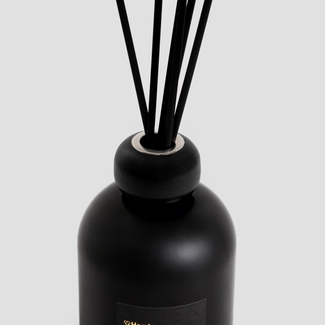 Difuzor de parfum cu betisoare Aura, Homla, 500 ml, sticla, negru - imagine 5