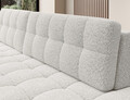 Coltar extensibil stanga 3 locuri ELTAP, LT-01ROY, Blezalt, 240x150x82 cm, lemn/poliester, alb