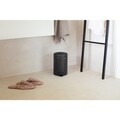 Cos de gunoi cu pedala, Brabantia, NewIcon Mineral Infinite Grey, 3 L, 23.5x16.8x26.4 cm, otel, gri