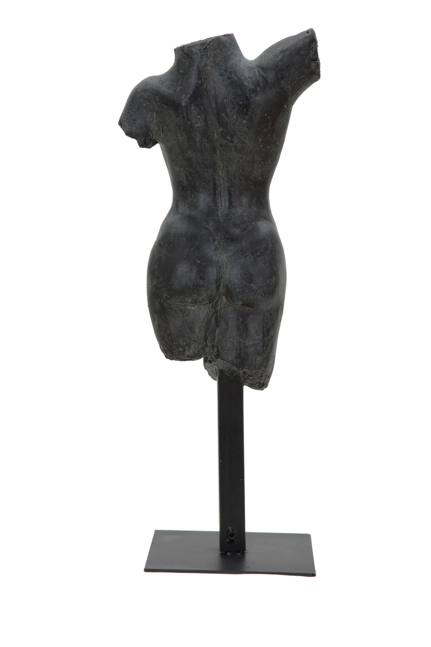 Decoratiune Museum Woman, Mauro Ferretti, 19x17x50 cm, polirasina, negru - 2 | YEO