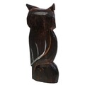 Set 3 decoratiuni, Owl, Creaciones Meng, lemn de arbore de matase