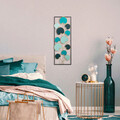 Decoratiune de perete, Catalpa, Metal, Dimensiune: 32 x 90 cm, Multicolor