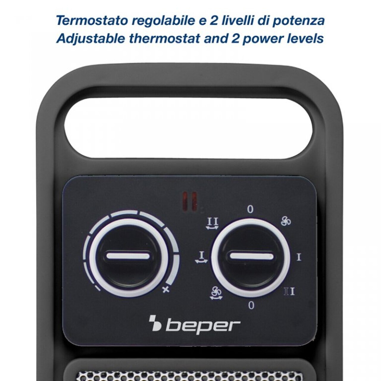 Aeroterma ceramica Beper, 21x19.5x53.5 cm, 2000W, ABS/metal, negru — imaginea 5