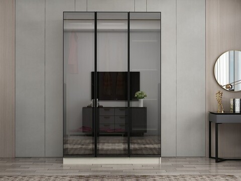 Dulap pentru haine, Hanah Home, Nisa, 135x210x52 cm, Gresie