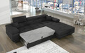 Coltar extensibil dreapta 4 locuri ELTAP, Armd-38, Armando, 289x203x85 cm, lemn/poliester, gri inchis