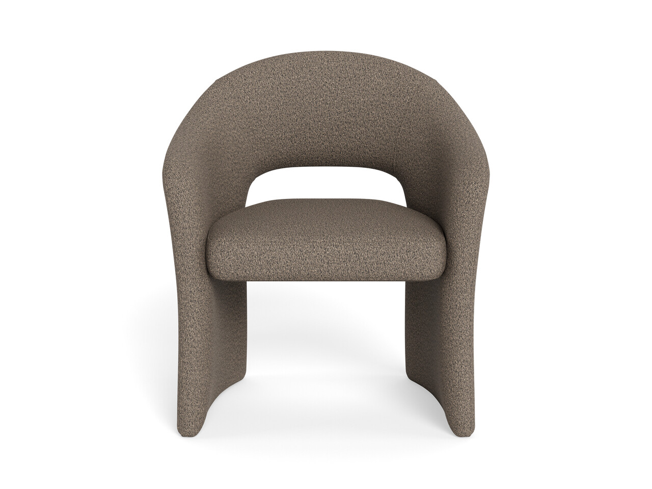 Scaun Tori, Actona, 64.5x56.5x80 cm, tesatura Boucle/otel, grej - view 2