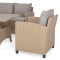 Set mobilier pentru gradina/terasa II, 4 piese, Baxter, natur/bej