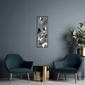 Decoratiune de perete, Kelebek, Metal, Dimensiune: 32 x 90 x 5 cm, Multicolor