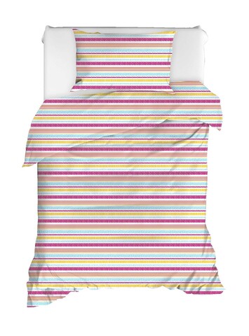 Set lenjerie de pat pentru o persoana 2 piese, İva, enlora home, bumbac ranforce
