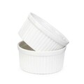 Set 2 vase de copt Ramekin Tineo, Homla, 9 cm, portelan, alb