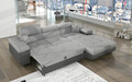 Coltar extensibil dreapta 4 locuri ELTAP, Armd-43, Armando, 289x203x85 cm, lemn/poliester, gri deschis/gri