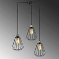 Lustra, Opviq, 892OPV1494, Metal, Negru