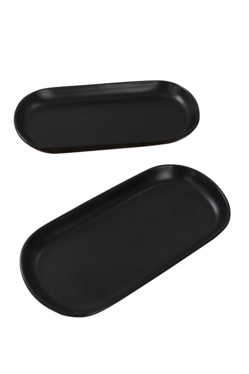 Set platouri servire, Hermia, 275KRM1420, Antibacterian, Negru mat - view 2