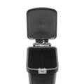 Cos de gunoi cu pedala, Brabantia, StepUp, 10 L, 26.5x20.3x38.1 cm, polipropilena, gri inchis