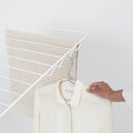 Uscator de rufe, Brabantia, Hangon Fresh, 25 m capacitate de uscare, otel, alb