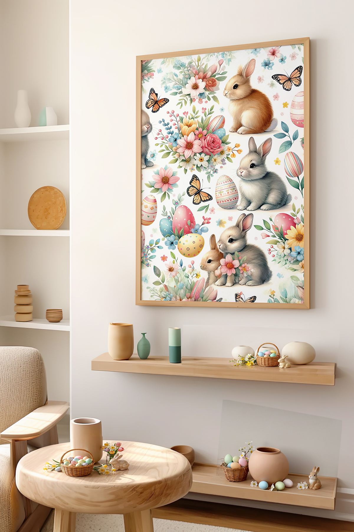 Tablou decorativ, Arteastermodel40-5070, MDF, Multicolor