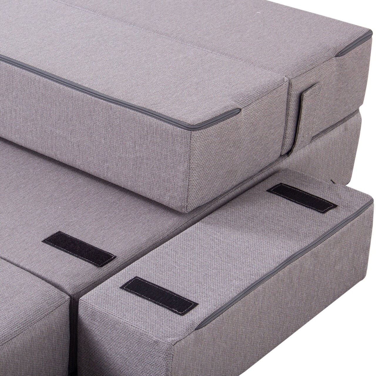 Canapea extensibila 2 locuri, Atelier del Sofa, 363SLD1128, Poliester, Gri - view 7
