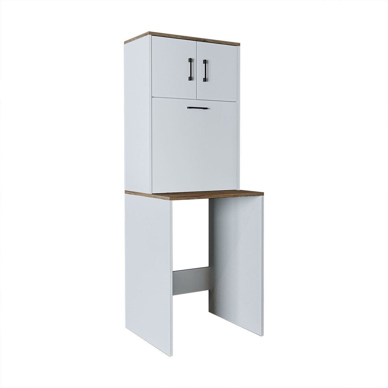 Dulap masina de spalat, Hanah Home, 2778, 65x180.5x63.2 cm, PAL MELAMINAT, Pin Atlantic / Alb — imaginea 6