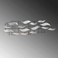Decoratiune de perete, Lumos, Metal, Latime: 110 cm / Inaltime: 32 cm / Adancime: 4 cm, Multicolor
