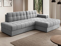 Coltar extensibil dreapta 3 locuri ELTAP, RT-04SO, Blezalt, 240x150x82 cm, lemn/poliester, gri deschis