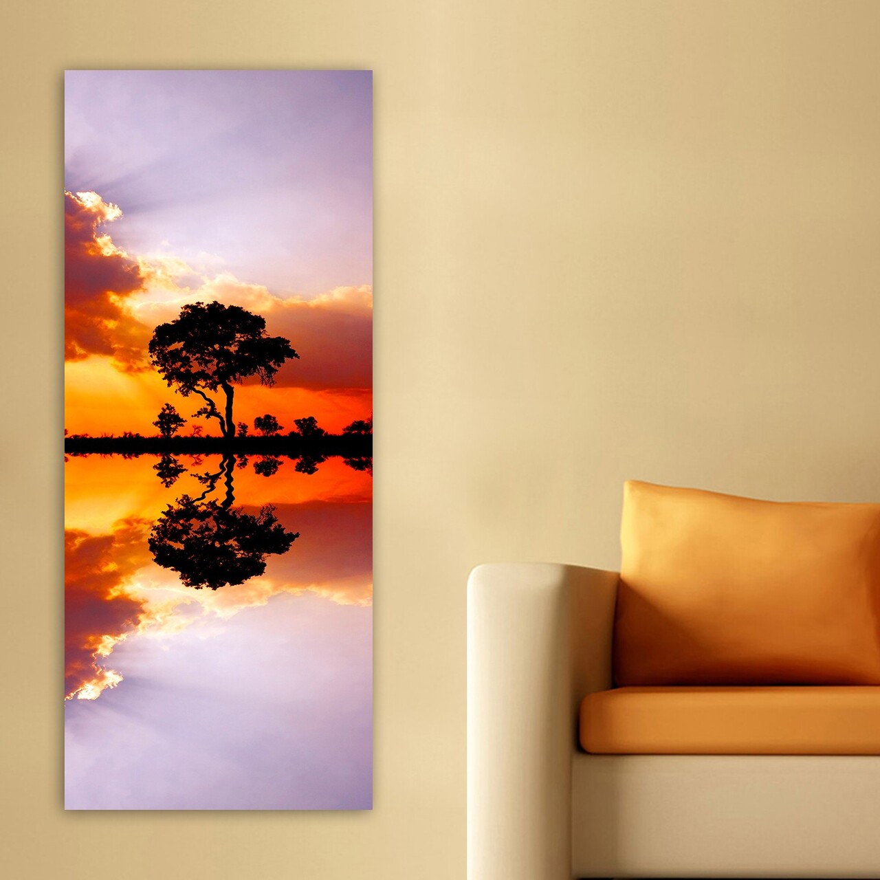 Tablou decorativ DKY126202511_50120 Cadru: 100% LEMN (grosime: 3 cm) Multicolor