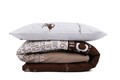 Lenjerie de pat dubla king size, Beverly Hills Polo Club, BHPC 004 - Brown, 3 piese, bumbac ranforce, multicolor