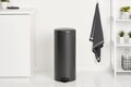 Cos de gunoi cu pedala, Brabantia, NewIcon, 30 L, 38x29.3x67.9 cm, otel, gri inchis