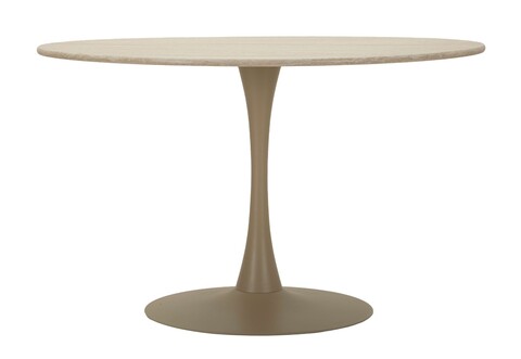 Masa dining Stockholm, Mauro Ferretti, 120x120x86 cm, MDF/fier, crem