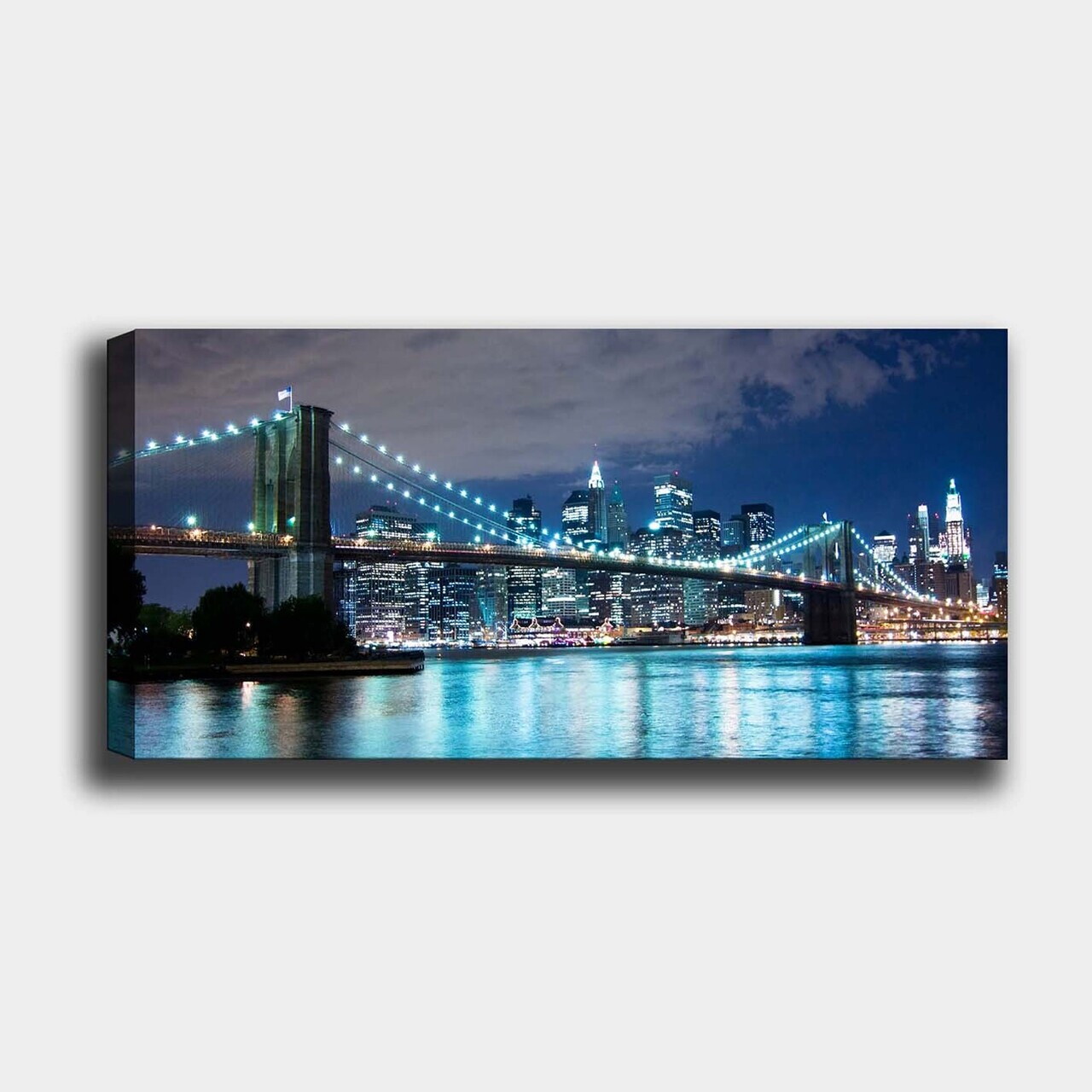 Tablou decorativ, YTY103156192011_50120, Canvas, Rama din lemn (grosime 3 cm), Multicolor — imaginea 2